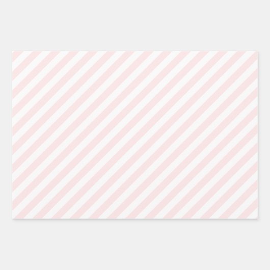 Klassieke heldere perzik & witte strepen Inpakpapier Vel (Voorkant 3)