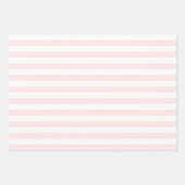  Klassieke heldere perzik & witte strepen Inpakpapier Vel (Voorkant 2)