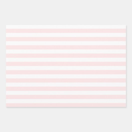  Klassieke heldere perzik & witte strepen Inpakpapier Vel (Voorkant 2)