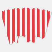 Klassieke helderrode en witte gestreepte popcorn bedankdoosjes (Ongevouwen)