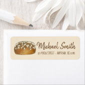 Klassieke hele warme brons etiket (Insitu)