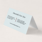 Klassieke hemel visitekaartje (Achterkant)