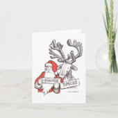 Klassieke herblokkerstkaart feestdagen kaart (Voorkant)