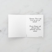 Klassieke herblokkerstkaart feestdagen kaart (Binnen)