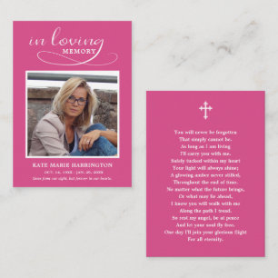 Klassieke Herdenkingsfoto Funeral Card Visitekaartje