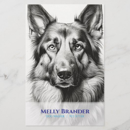Klassieke Herder Hond Flyer (Voorkant)