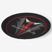 Klassieke Heren Rode Das Papieren Bordje (Gekanteld)