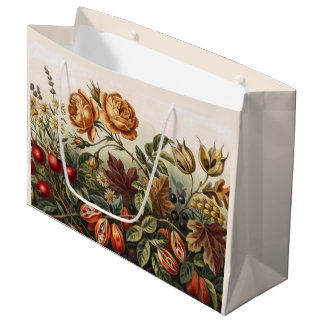 Klassieke herfst bloem kunst set, herfst botanisch groot cadeauzakje