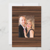 Klassieke Herfst - Bruiloftsfoto met Bloemen Save The Date (Achterkant)