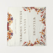 Klassieke herfst droge wilde bloem bruiloftsshower wandkleed (Voorkant (horizontaal))