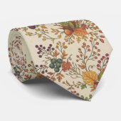 Klassieke herfst-oogst botanische motief stropdas (Opgerold)