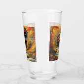 Klassieke, herfst overdekte brug glas (Rechts)