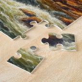 Klassieke, herfst overdekte brug legpuzzel (Zijkant)