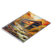Klassieke, herfst overdekte brug notitieboek (Linkerzijde)