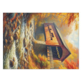 Klassieke, herfst overdekte brug tafelkleed (Voorkant (Horizontaal))
