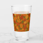 Klassieke herfstbladeren gemêleerd glas (Achterkant)