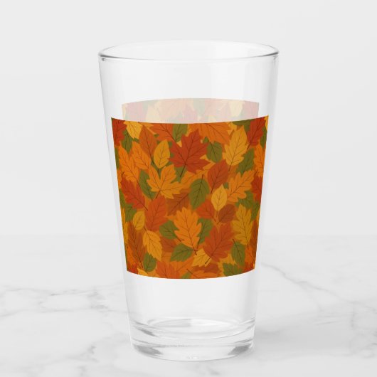 Klassieke herfstbladeren gemêleerd glas (Voorkant)
