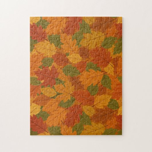 Klassieke herfstbladeren gemêleerd legpuzzel (Verticaal)