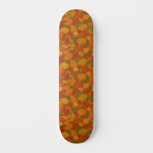 Klassieke herfstbladeren gemêleerd persoonlijk skateboard (Voorkant)