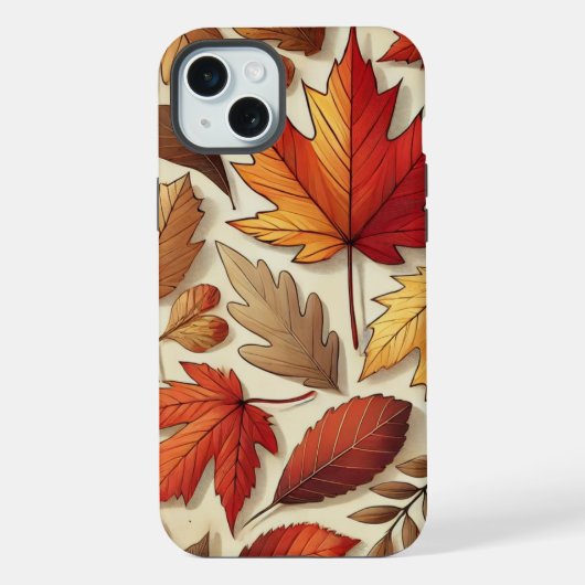 klassieke herfstbladeren iPhone hoesje (Achterkant)