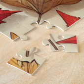 klassieke herfstbladeren legpuzzel (Zijkant)