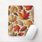klassieke herfstbladeren muismat (Met muis)