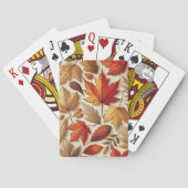 klassieke herfstbladeren pokerkaarten (Achterkant)