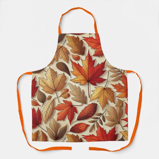 klassieke herfstbladeren schort (Voorkant)