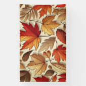 klassieke herfstbladeren spandoek (Verticaal)