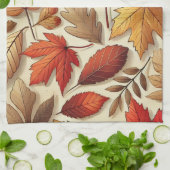 klassieke herfstbladeren theedoek (Gevouwen)