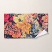 Klassieke herfstfloraalmozaïekpatroon handdoek (Handdoek)