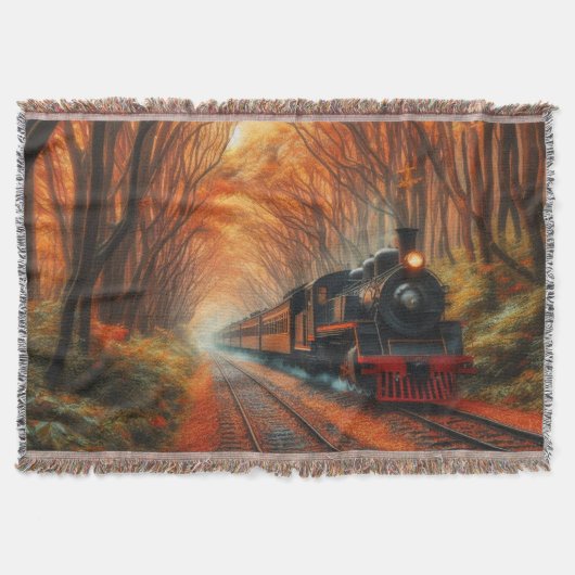klassieke herfsttrein deken (Voorkant)