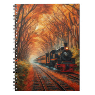 klassieke herfsttrein notitieboek