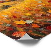 Klassieke herfstvelden oogst kunst poster (Hoek)