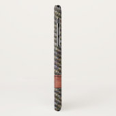 Klassieke  Herringbone Tweed Leather Monogram Case-Mate iPhone Case (Achterkant/links)