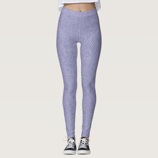 Klassieke Herringbone Weave Texture – Naadloze Tim Leggings (Voorkant)