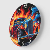 Klassieke hete staaf die bij zonsondergang langs d grote klok (Hoek)