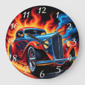 Klassieke hete staaf die bij zonsondergang langs d grote klok (Voorkant)