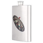 Klassieke heupkolf op het dartboard flacon (Links)