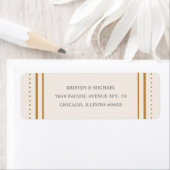 Klassieke hexagon adreslabel - goud etiket (Insitu)