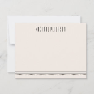 Klassieke Hexagon Mannen Stationery - Kolen Notitiekaartje