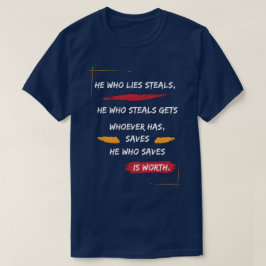 Klassieke Hij Die LiegT Bedriegt T-shirt
