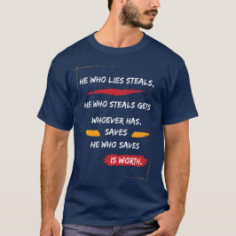 Klassieke Hij Die LiegT Bedriegt T-shirt