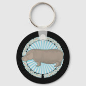 Klassieke Hippopotamus Sleutelhanger (Voorkant)