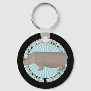 Klassieke Hippopotamus Sleutelhanger