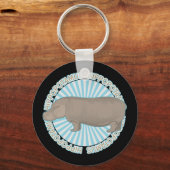Klassieke Hippopotamus Sleutelhanger (Voorkant)