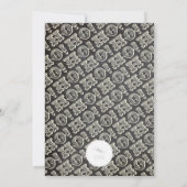 Klassieke  HO! HO! Uitnodiging voor feestdag (Achterkant)