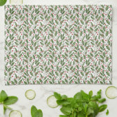 Klassieke Holly Berry Kerstmis Theedoek (Gevouwen)