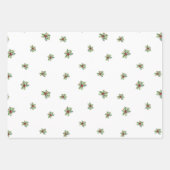 Klassieke Holly Kerstslinger met bessen Inpakpapier Vel (Voorkant)