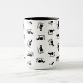 Klassieke Holstein Cows Art CUSTOM ACHTERGROUND CO Mok (Midden)
